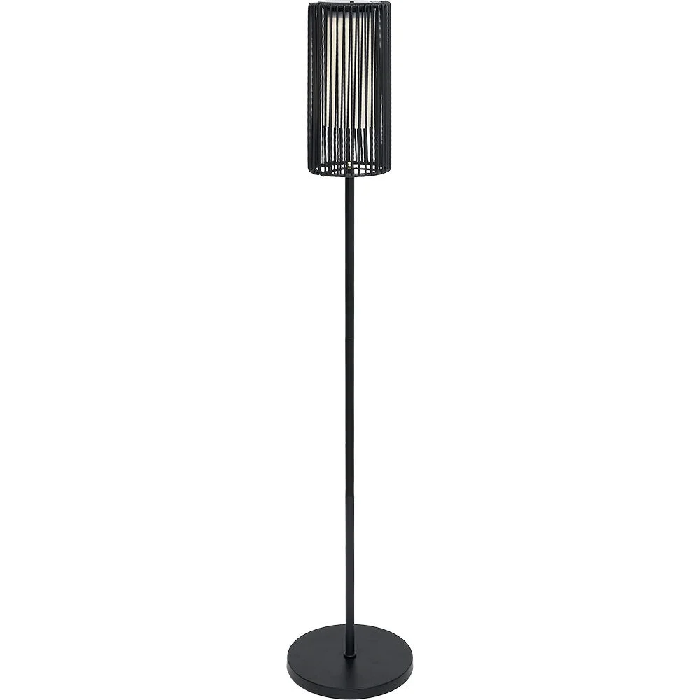 Lampe solaire urban abat jour filaire noir Ø16xH143cm