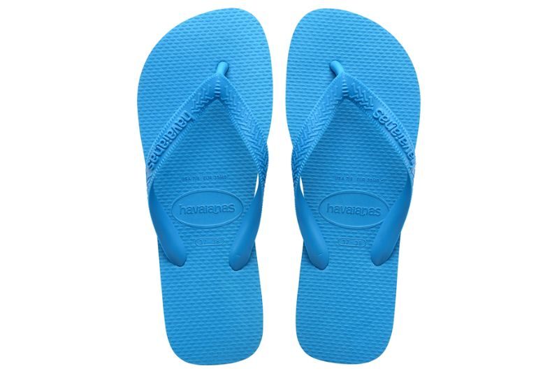HAVAIANAS TOP TURQUOISE KLIPKLAPPER I TURKIS GUMMI