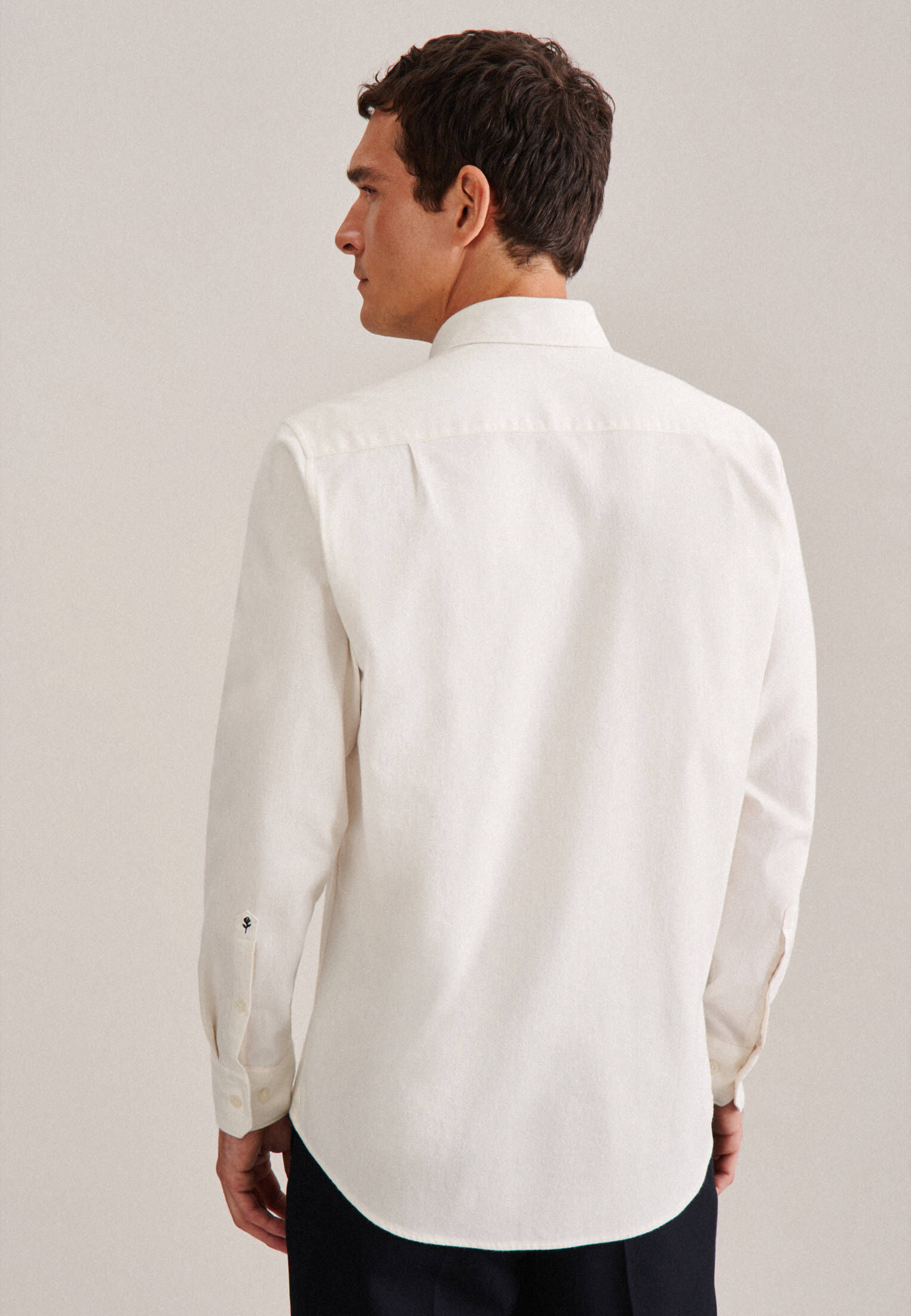 Seidensticker| Herren Casual Hemd Schwarze Rose
