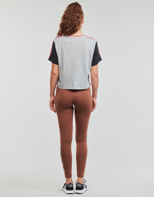 Adidas Sportswear - 3S CR TOP - Gris / Noir / Rose