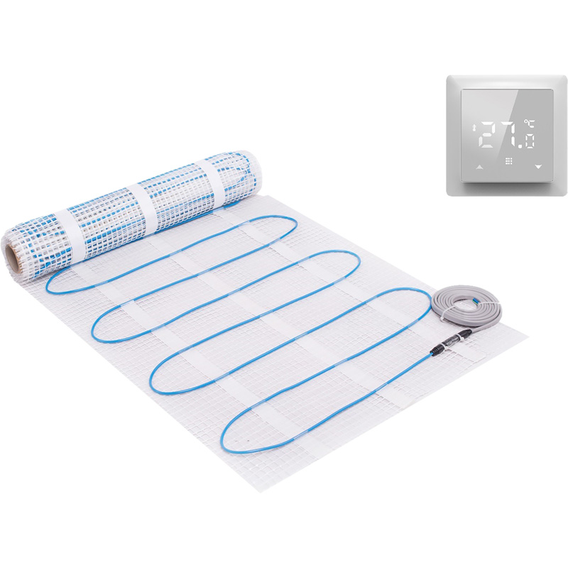 Dynamic Way elektrische vloerverwarmingsmat incl. WIFI thermostaat 50x1200cm/6m² 900W