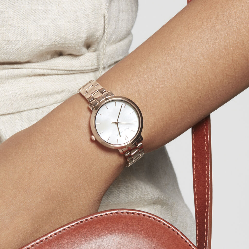 Montre Pierre Lannier Aura Acier Doré Rose