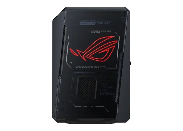 ASUS ROG NUC RNUC15JNK9X389A2 - Mini PC gaming - Core Ultra 9 275HX / op til 5.4 GHz - RAM 32 GB - SSD 1 TB - NVMe - GeForce RTX 5070 Ti - IEEE 802.11be (Wi-Fi 7), IEEE 802.11ax (Wi-Fi 6), Gigabit Ethernet, 2.5 Gigabit Ethernet, Bluetooth 5.3 - Win 1
