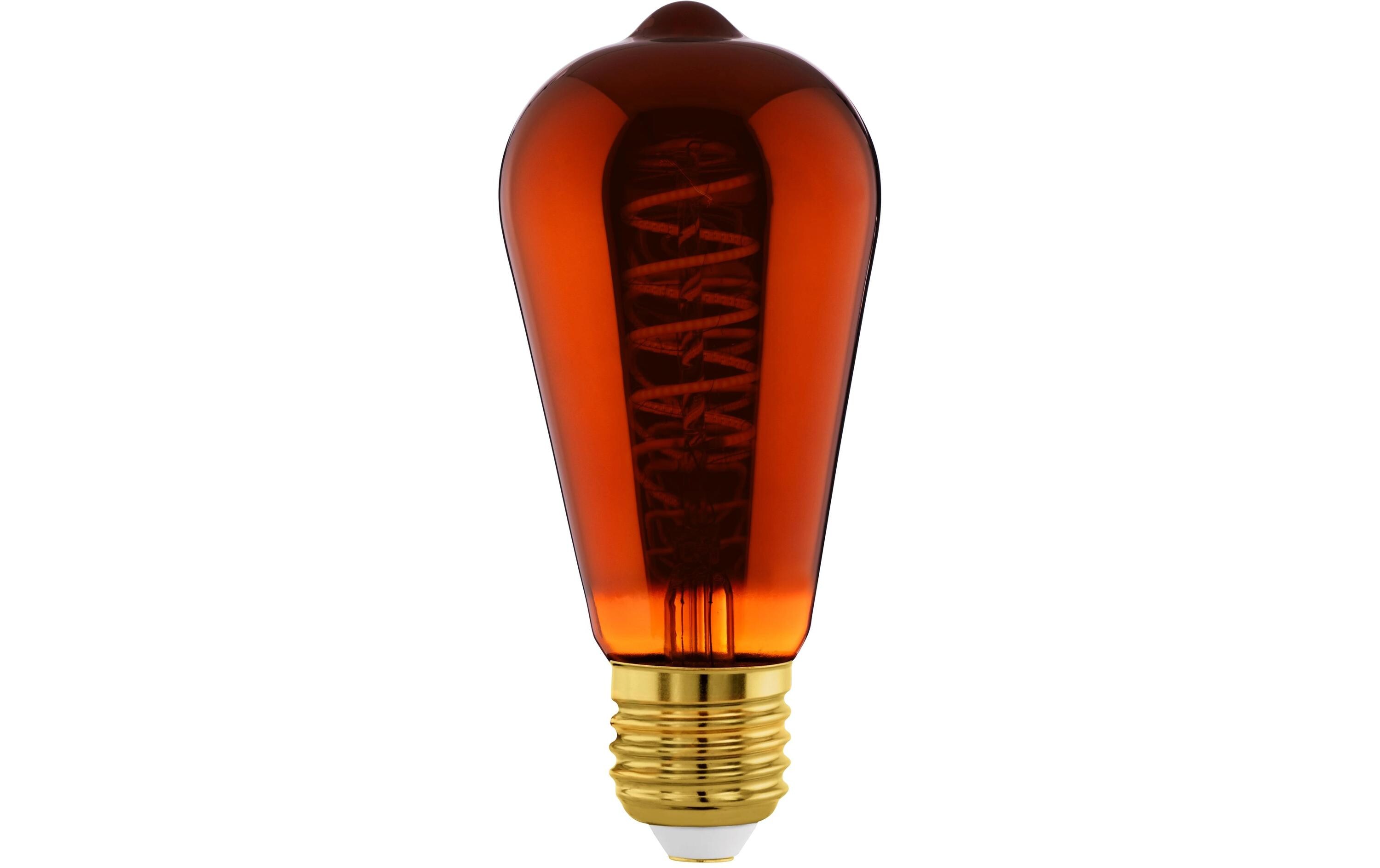 Lampe 4 W E27 WarmweissDeko-Leuchtmittel aus bedampftem Glas in Kupfer