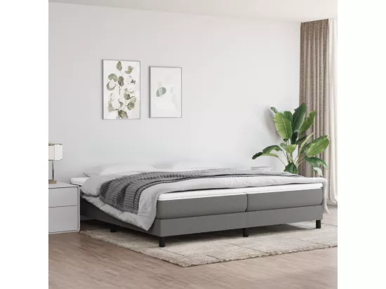 Sommier à lattes de lit Gris foncé 200x200 cm Tissu