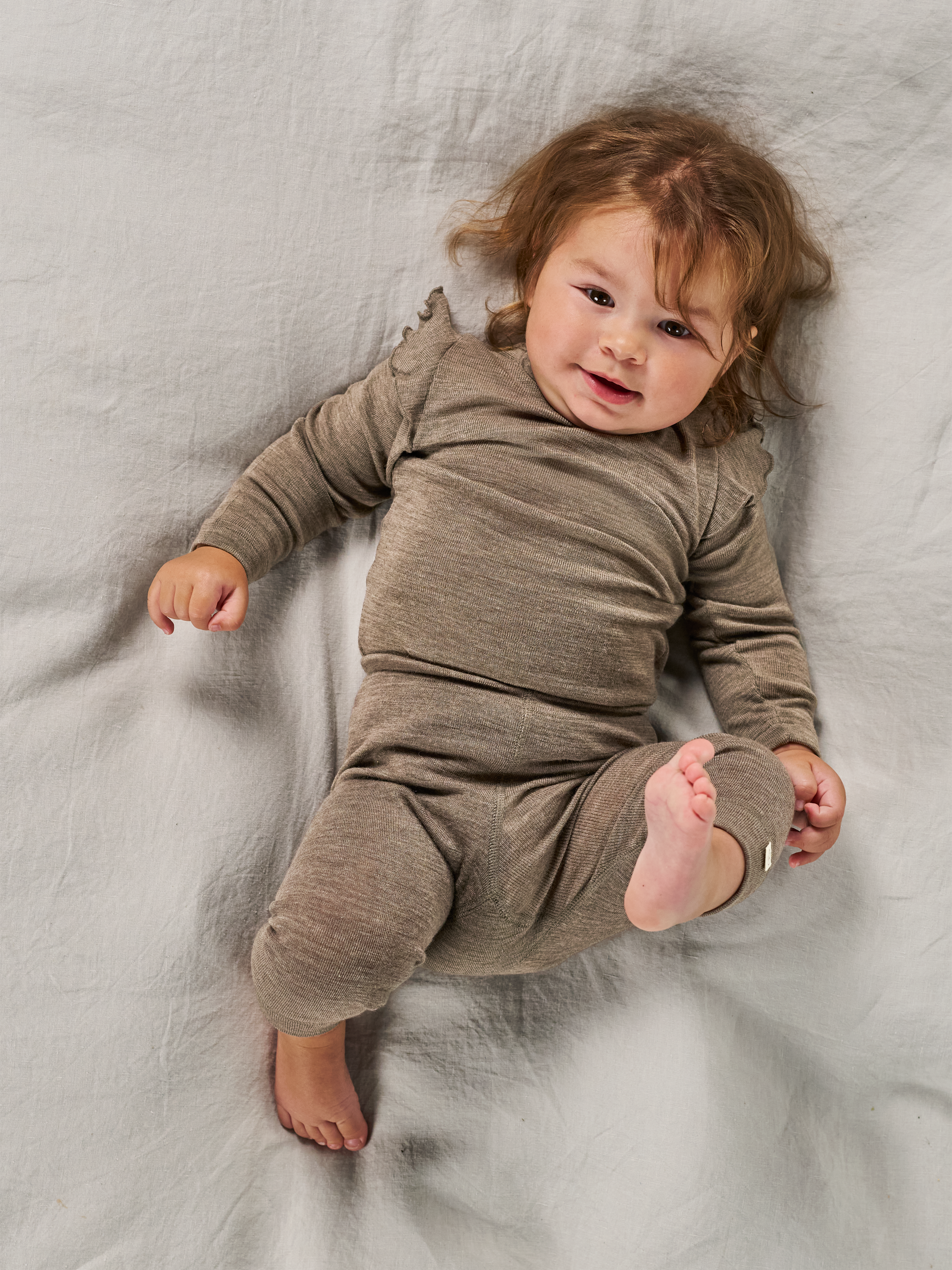 Shirt van merinowol voor baby's