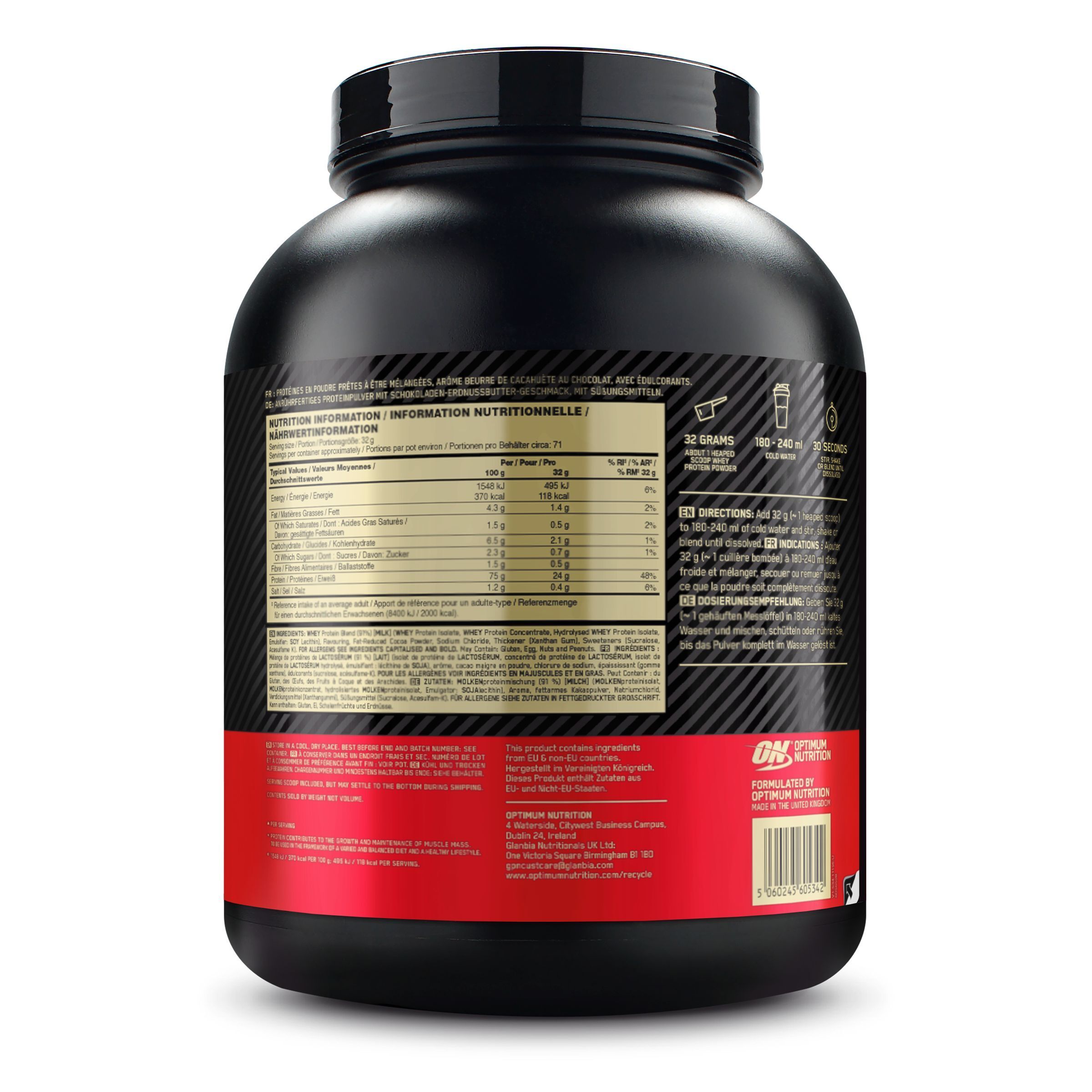 Optimum Nutrition 100% Whey Gold Standard Chocolate Peanut Butter