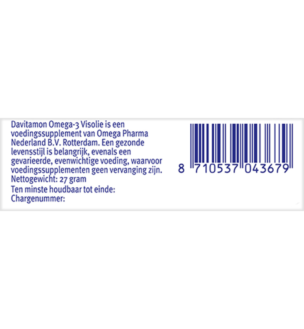 Davitamon Omega 3 Visolie (60 capsules)
