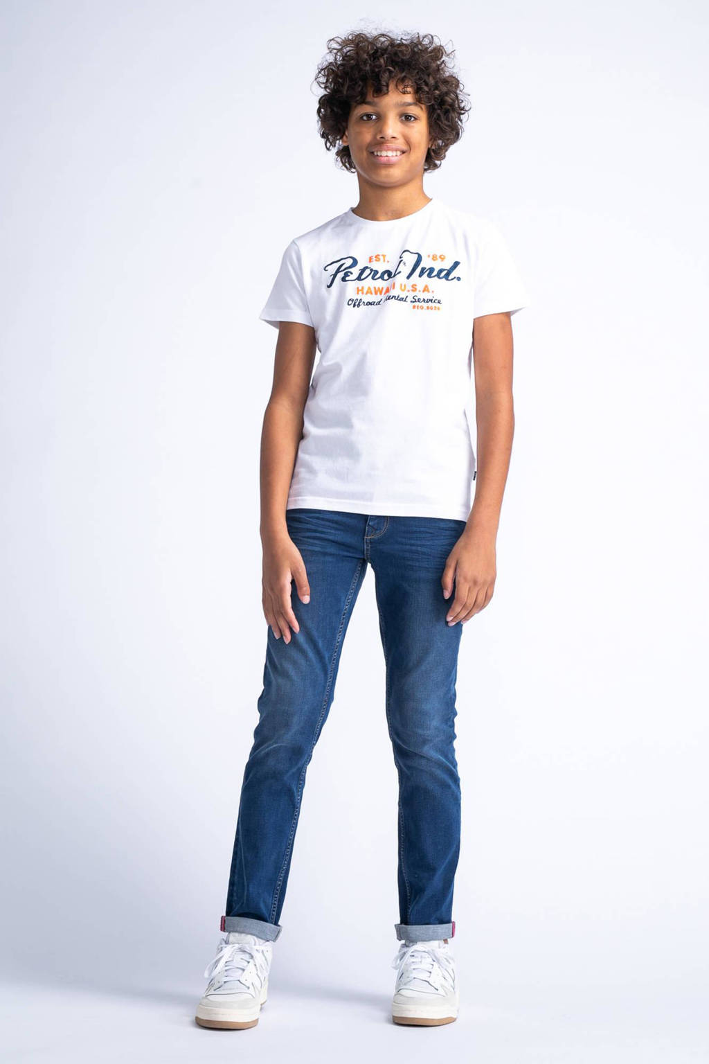 Petrol Industries T-shirt met logo wit