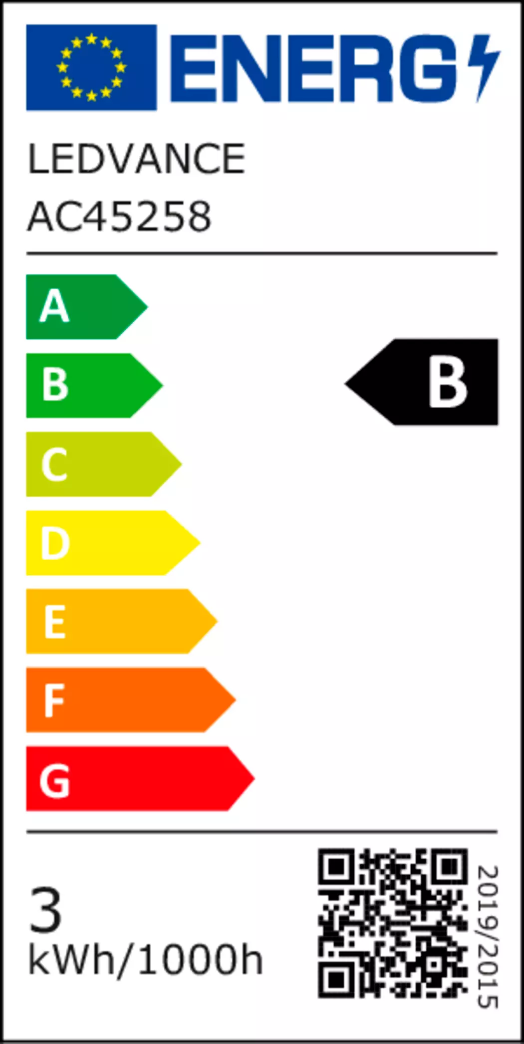 LED-Birne E27/2,6 Watt/Energie B