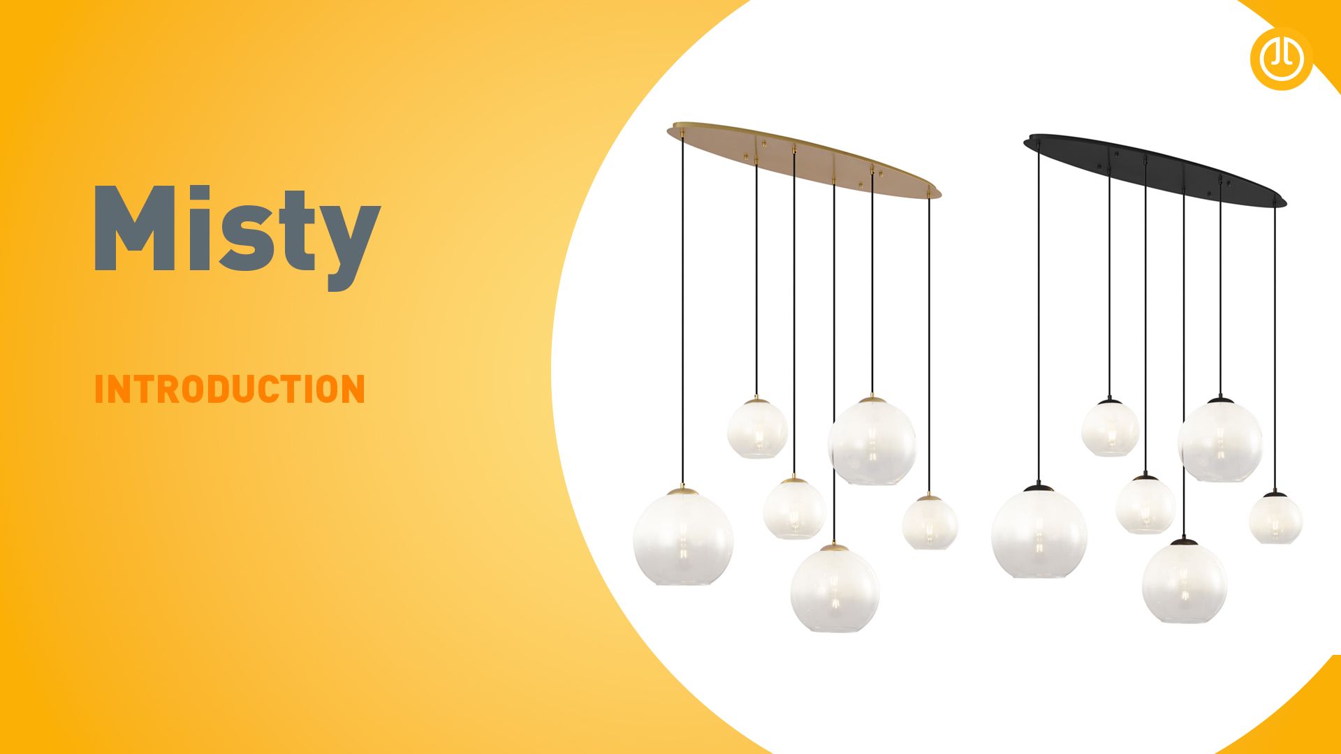 Moderne hanglamp zwart met wit glas langwerpig 6-lichts - Misty