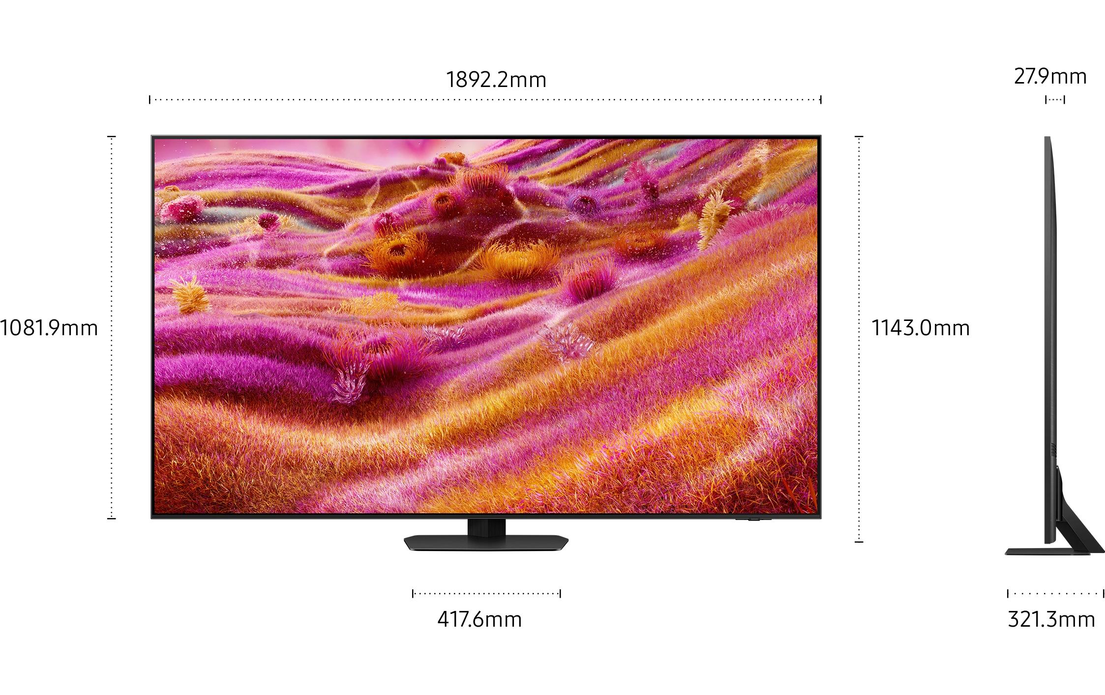 TV QE85QN90F 85'' QN90F Neo QLED 4K Mini LED AI TV, 2025<br>120 Hz (Up to 165 Hz), 4K (3.840 x 2.160), NQ4 AI Gen3 Processor, 60W 4.2.2CH