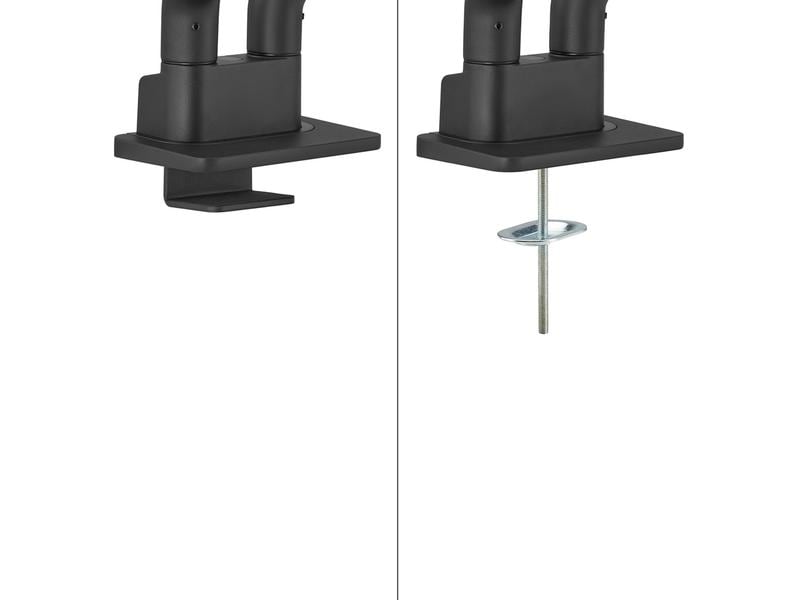 NEOMOUNTS Tischhalterung DS70S-950BL2 bis 18 kg – Schwarz Vollbewegliche Tischhalterung für zwei 17-35