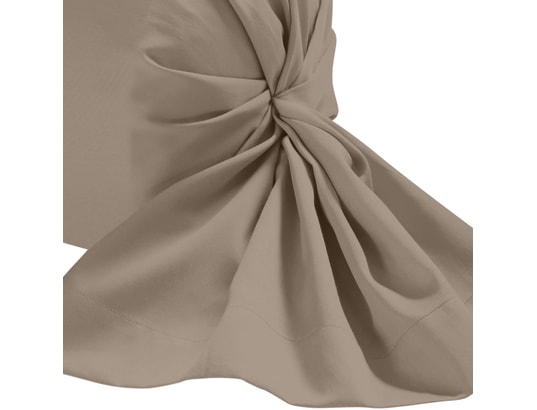 TERRE DE NUIT - Taie d'oreiller Taie de traversin biscuit 100% coton 180 cm
