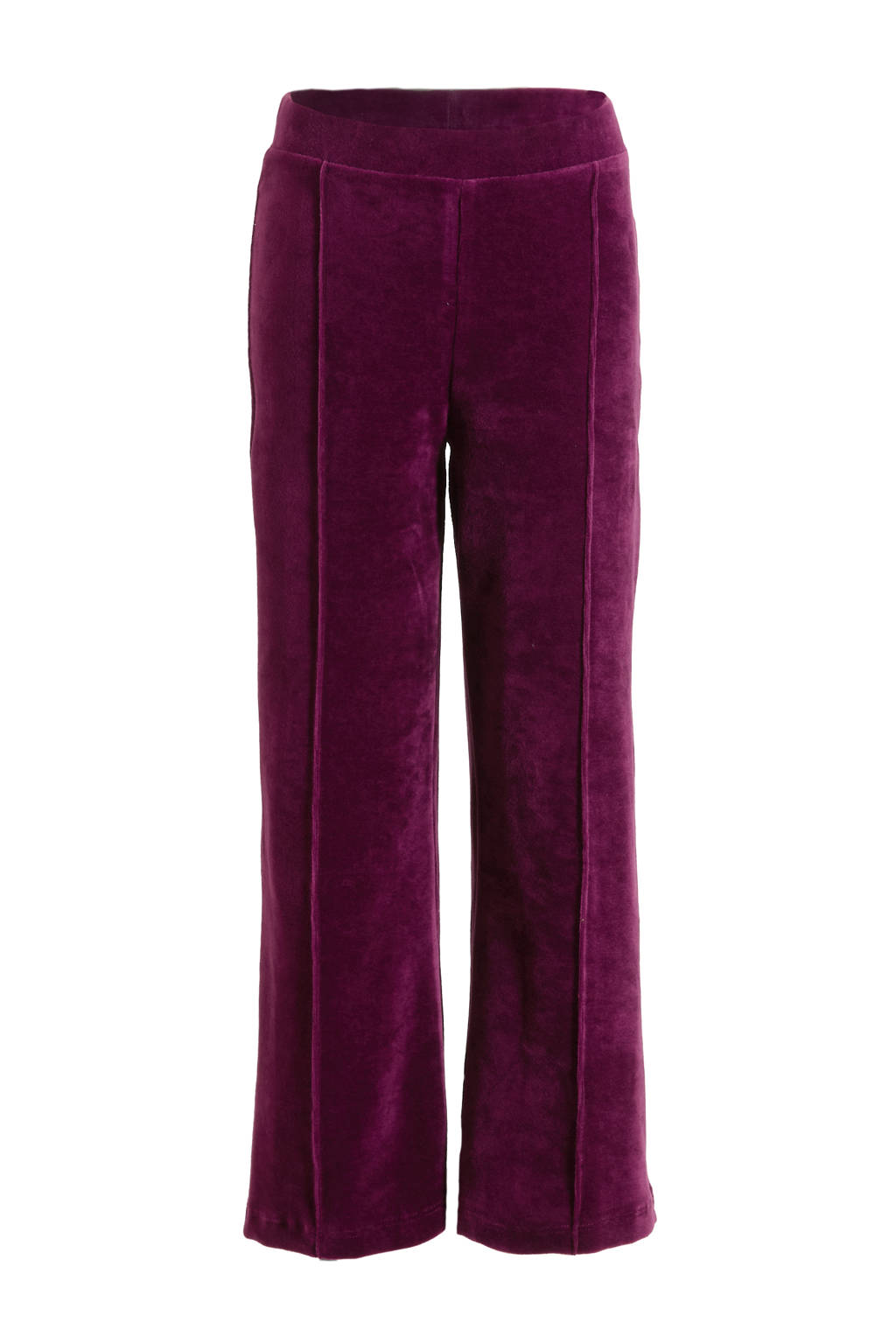 Orange Stars wide leg broek donkerpaars