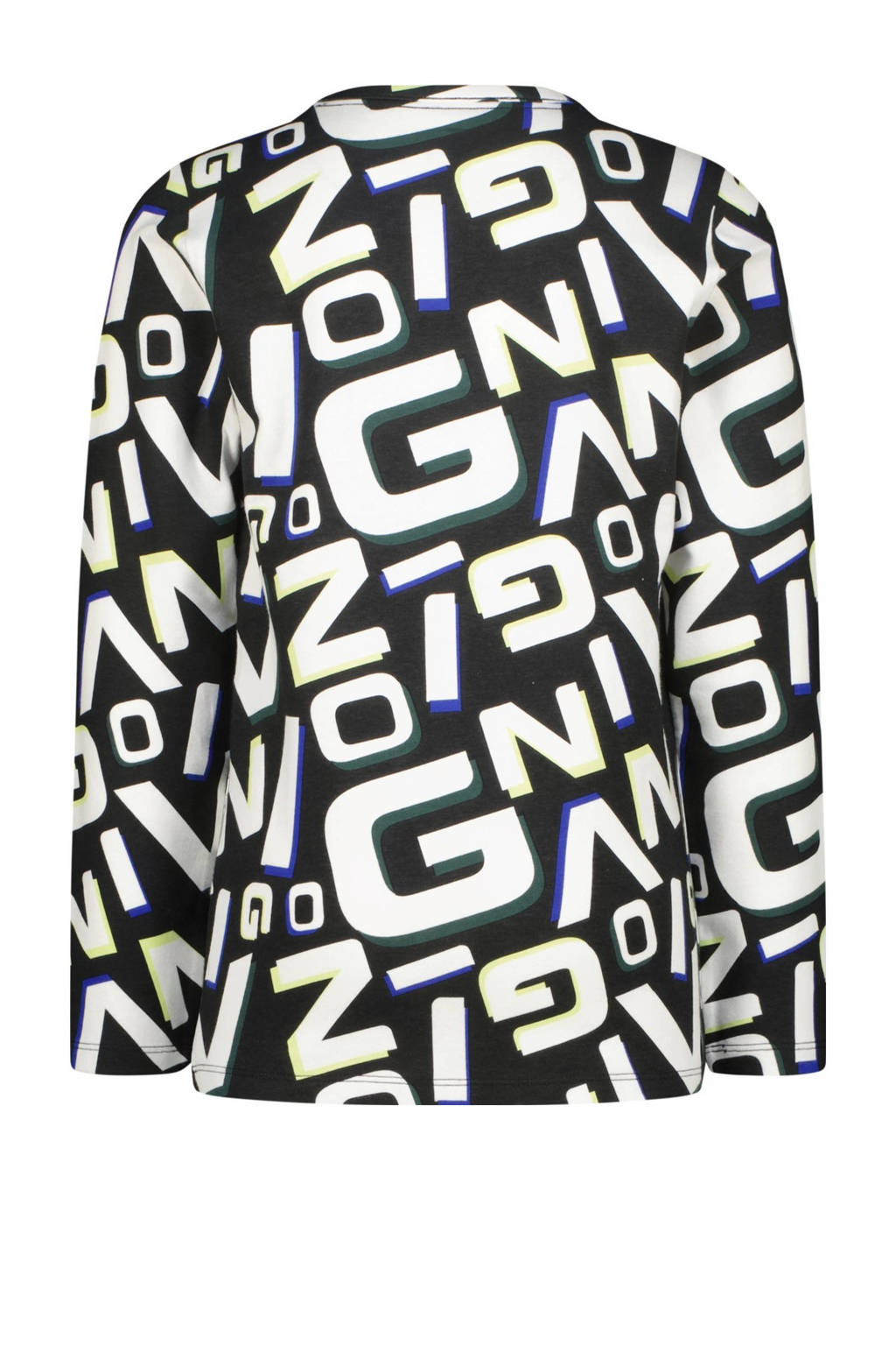 Vingino pyjama Worp met all over print zwart/wit