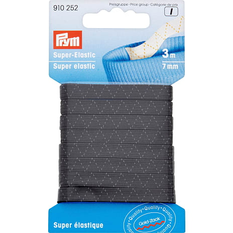 Super-elastik 7mm - sort