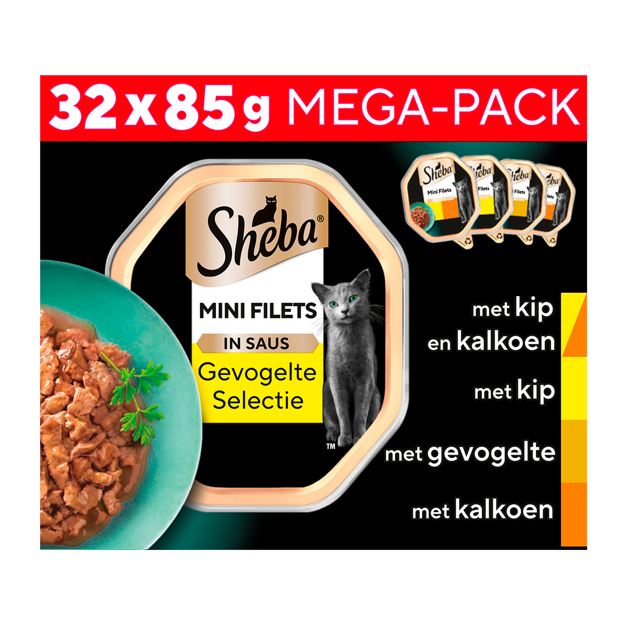 Sheba Mini Filets in saus - Gevogelte Selectie