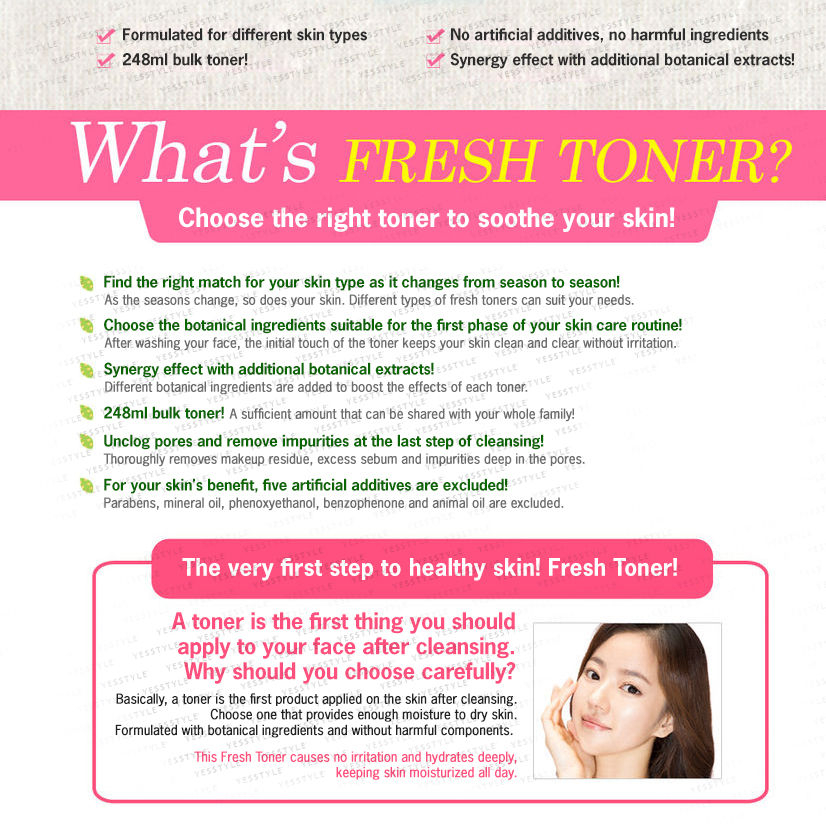 Secret Key - Fresh Nature Toner 248ml