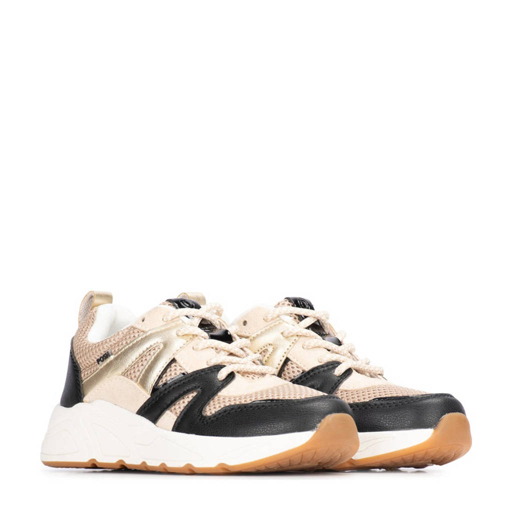 POSH by Poelman Carocelchunky sneakers zwart/beige