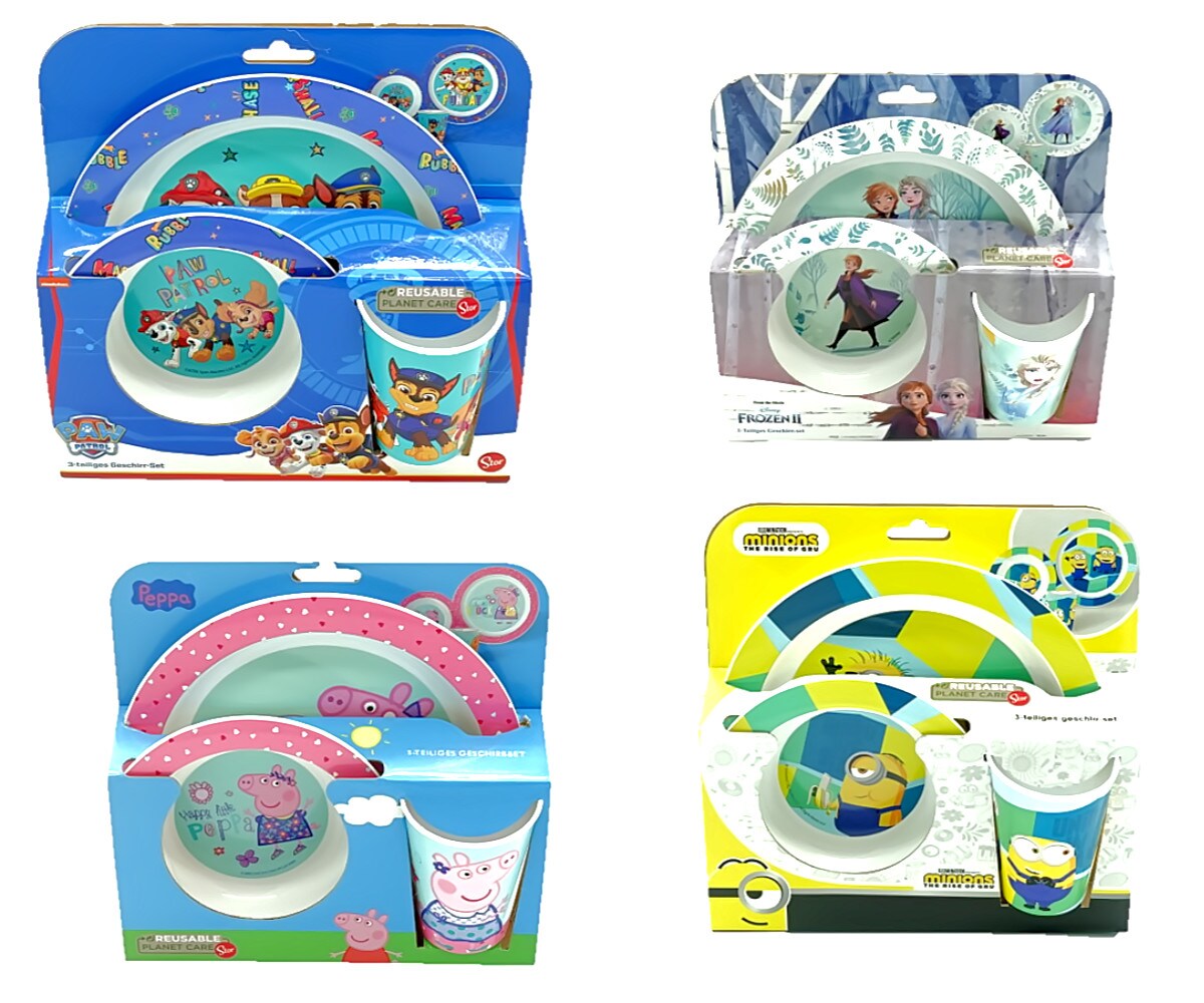 Minions Kinder Geschirr Kindergeschirr 3er Set