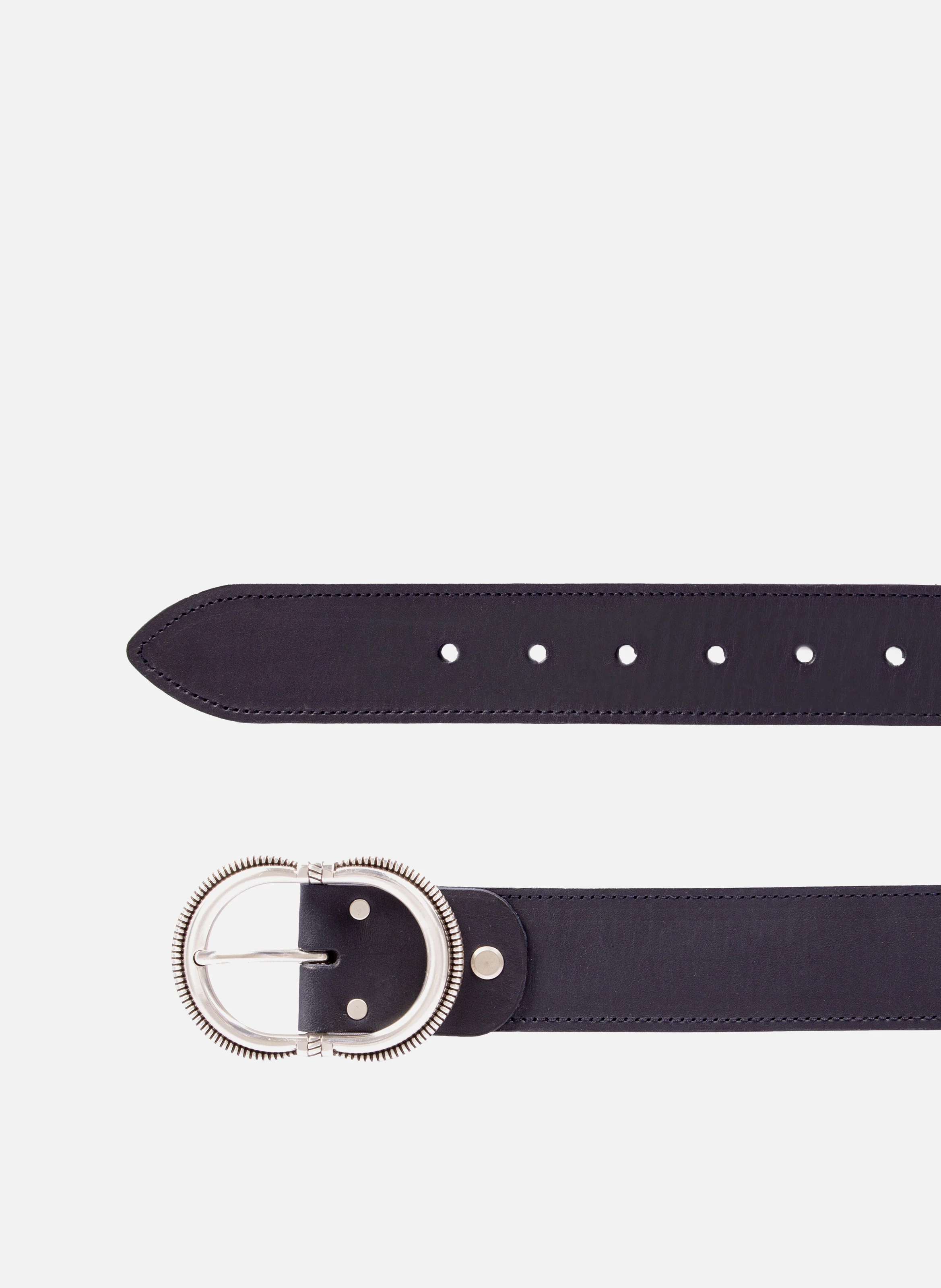 Ceinture camargue cuir | Bleu