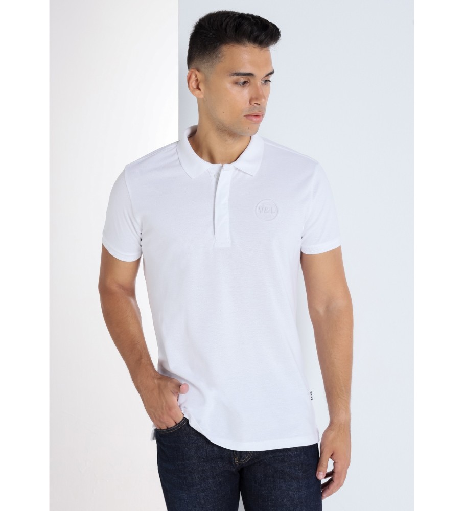 Camisa polo de manga curta branca Victorio & Lucchino, V&L
