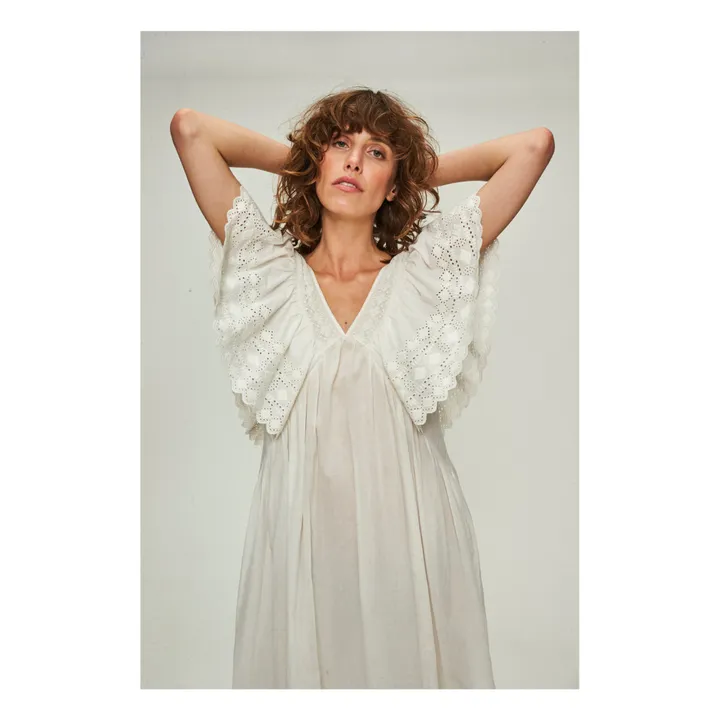 Faune Robe de Nuit Camelia | Ecru