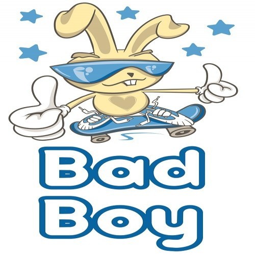 Adesivo azul Bad Boy