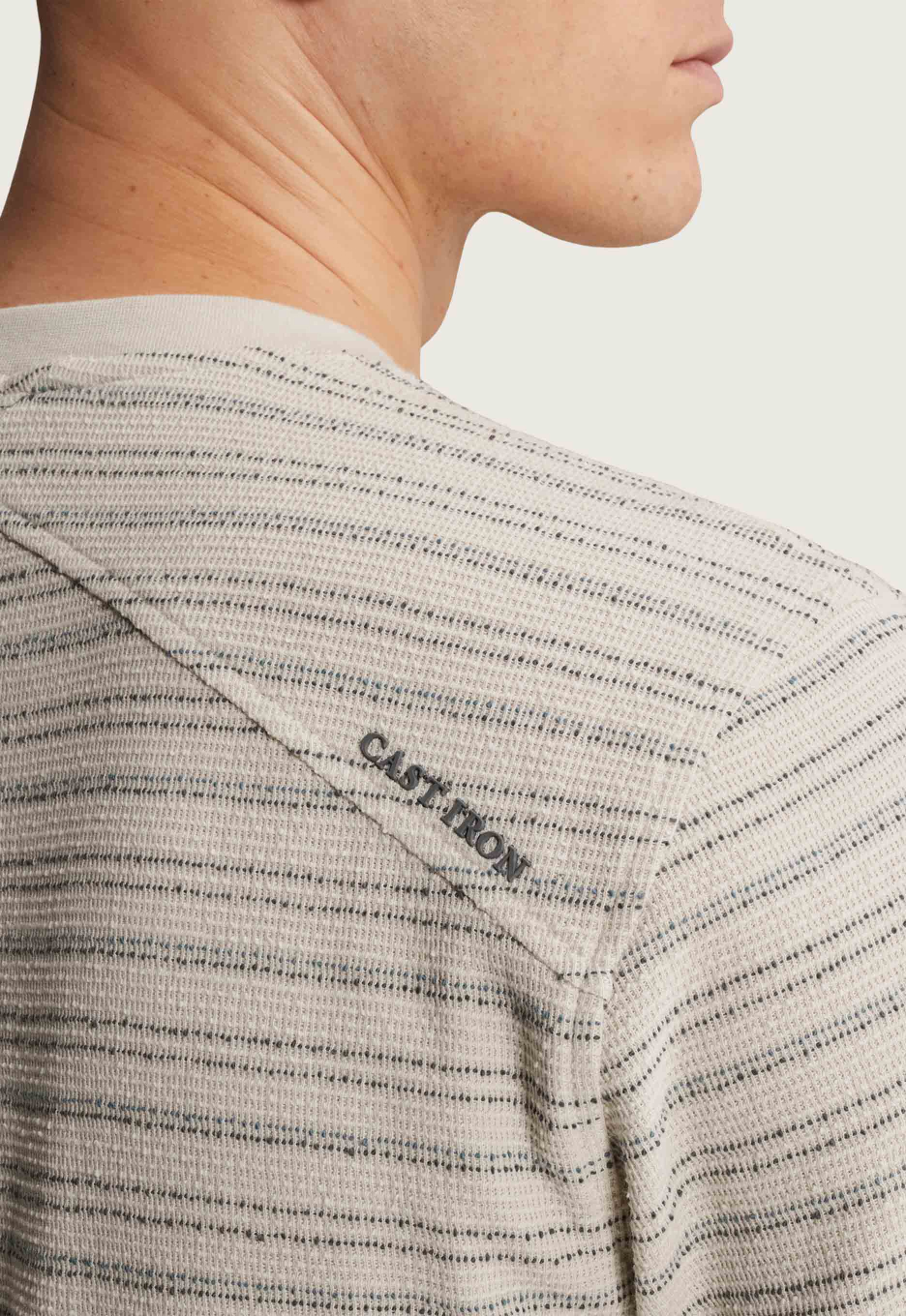 Cast Iron Striped Structured T-shirt
