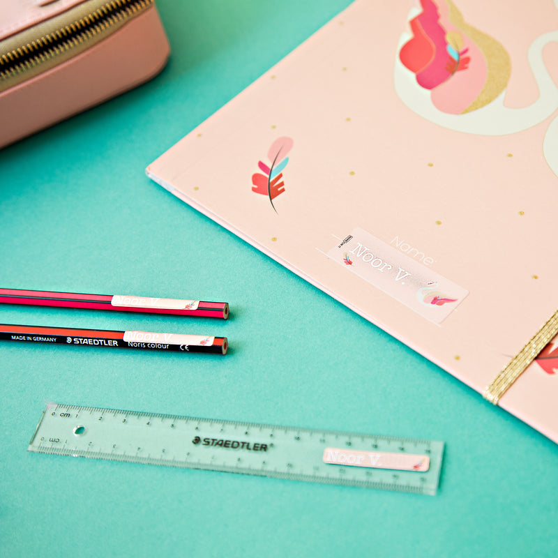 Gepersonaliseerde Labels - Pearly Swans
