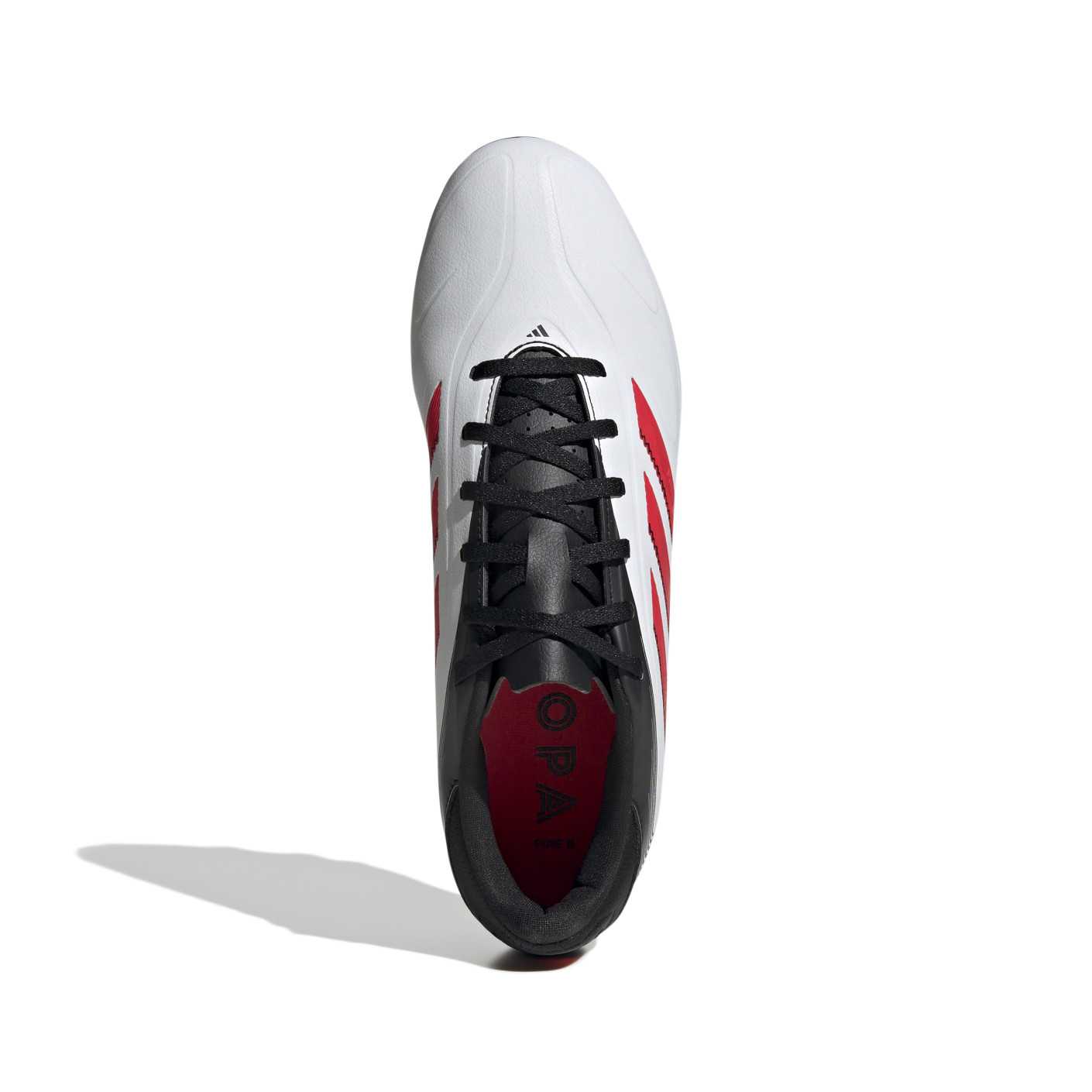 Adidas Copa Pure III Club Gras / Kunstgras Voetbalschoenen (MG) Wit Zwart Rood