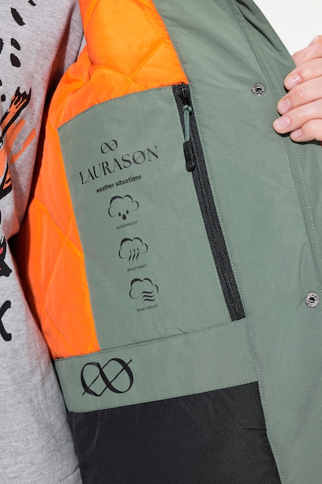 Funktionsjacke, Kapuze, 2-Wege-Zipper