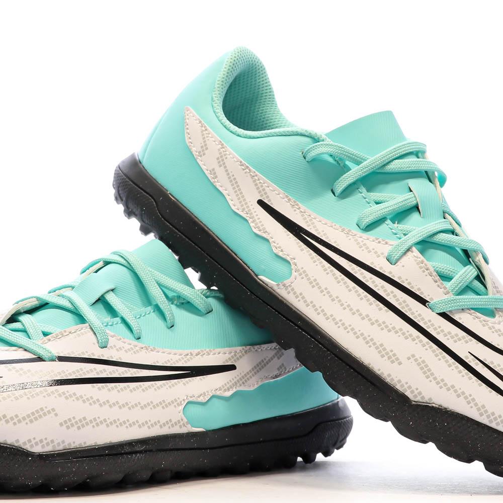 Nike Chaussures de foot Vert/Blanc Junior Nike Phantom GX Club TF GS