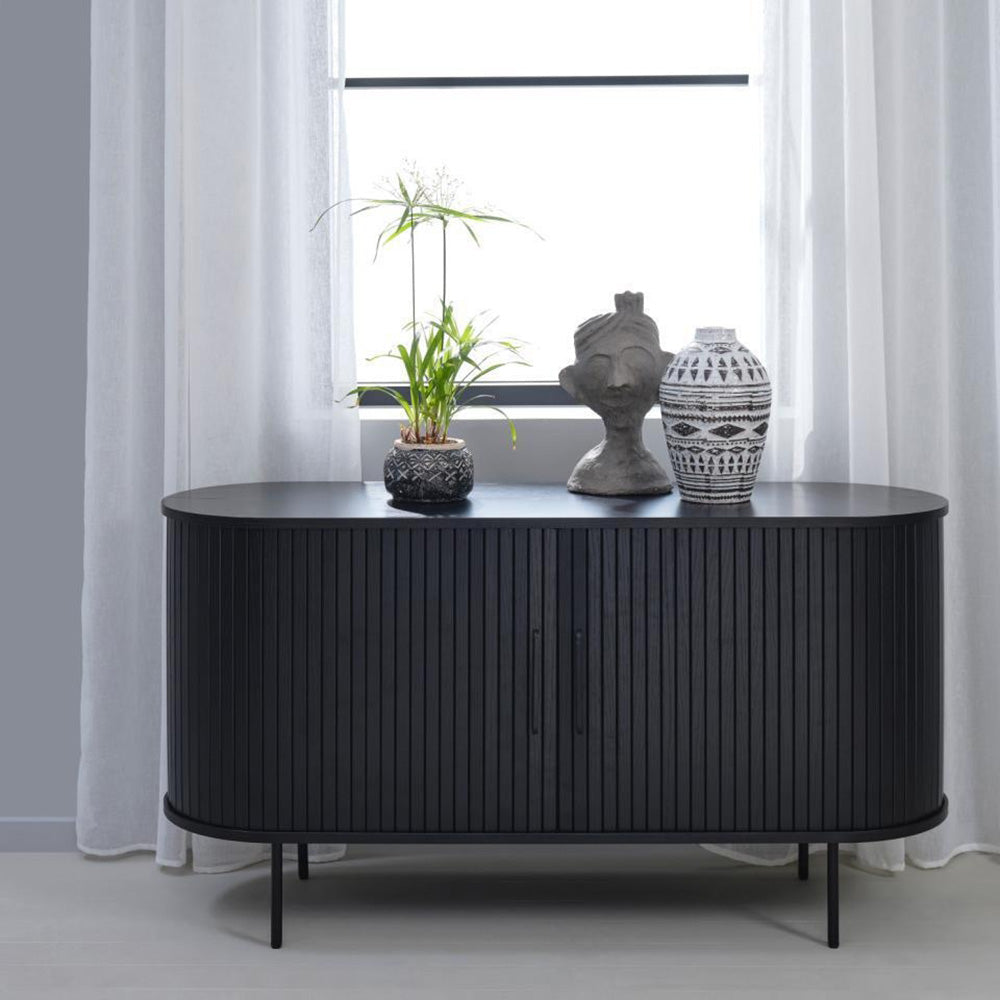 by fonQ Alon Dressoir - B 140 cm - Zwart Eiken