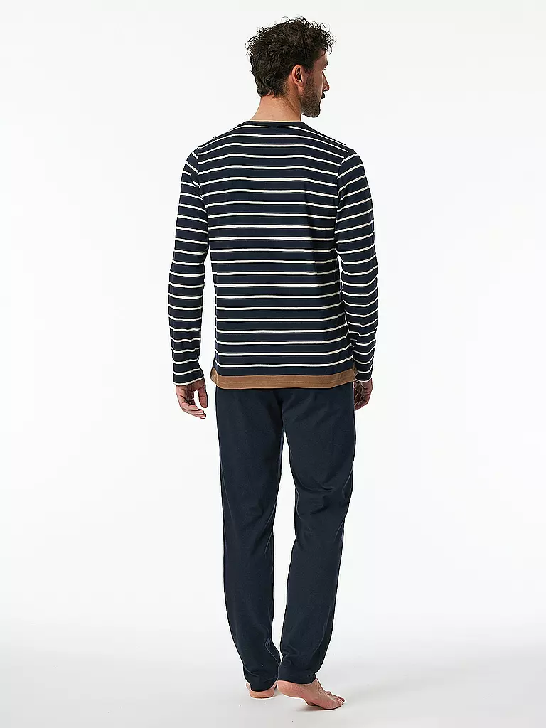 SCHIESSER Pyjama blau