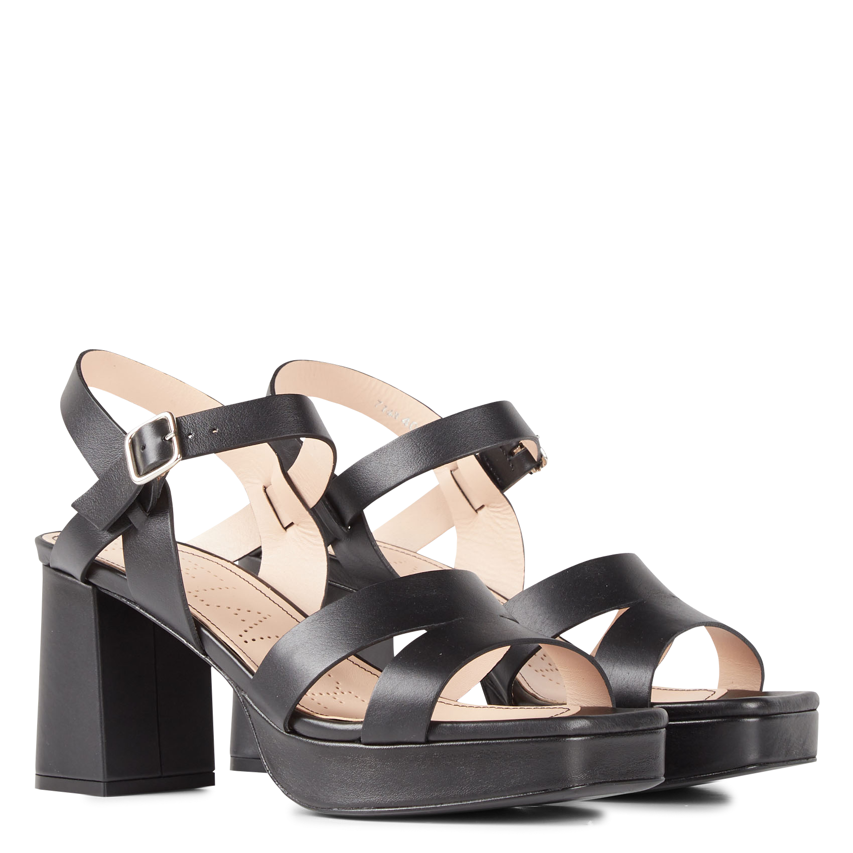 JULIETTE 5 - Sandales à talon en cuir | Noir