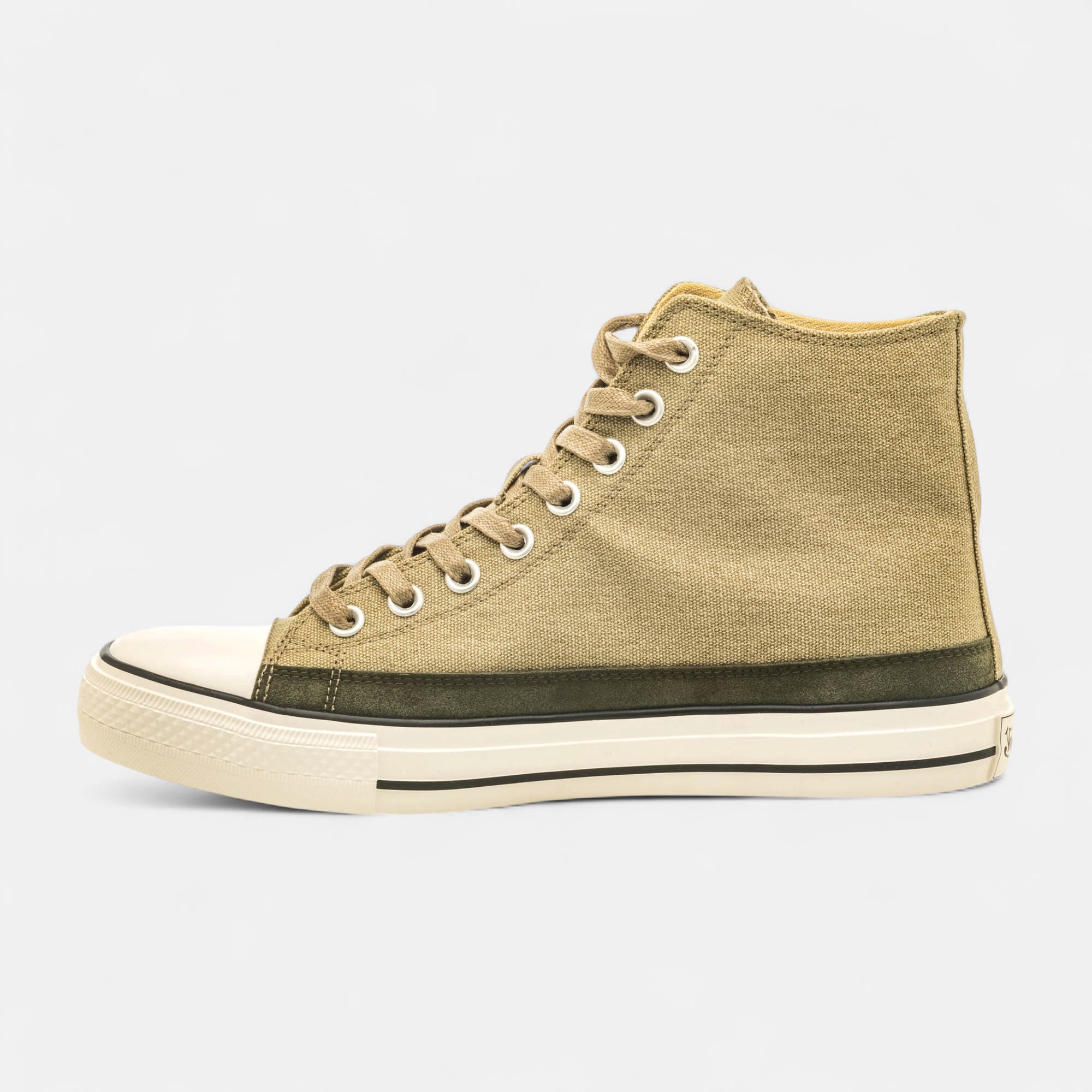 Baskets en toile Homme kaki