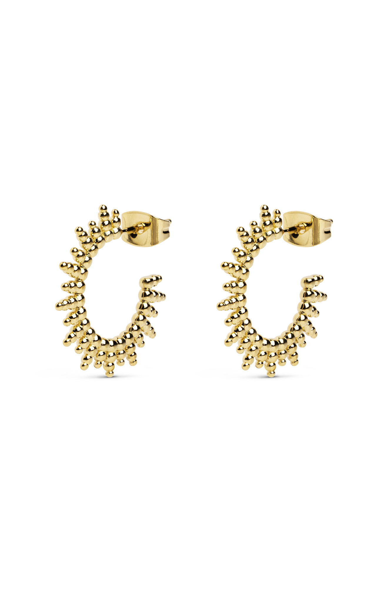 Brincos Pebbles Sun Gold