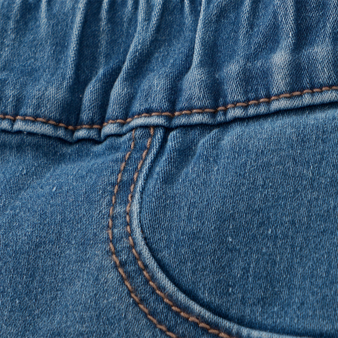 Famy Mädchen Jeggings mit Stretch-Bund hellblau