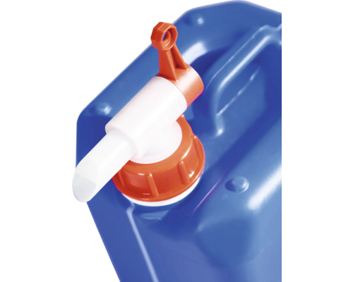 PE-jerrycan, 20 L, blauw, met kijkvenster
