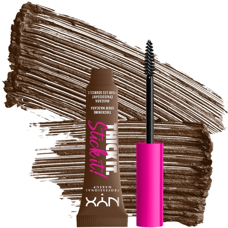 NYX Prof. Makeup Thick It. Stick It! Brow Mascara 7 ml - Brunette