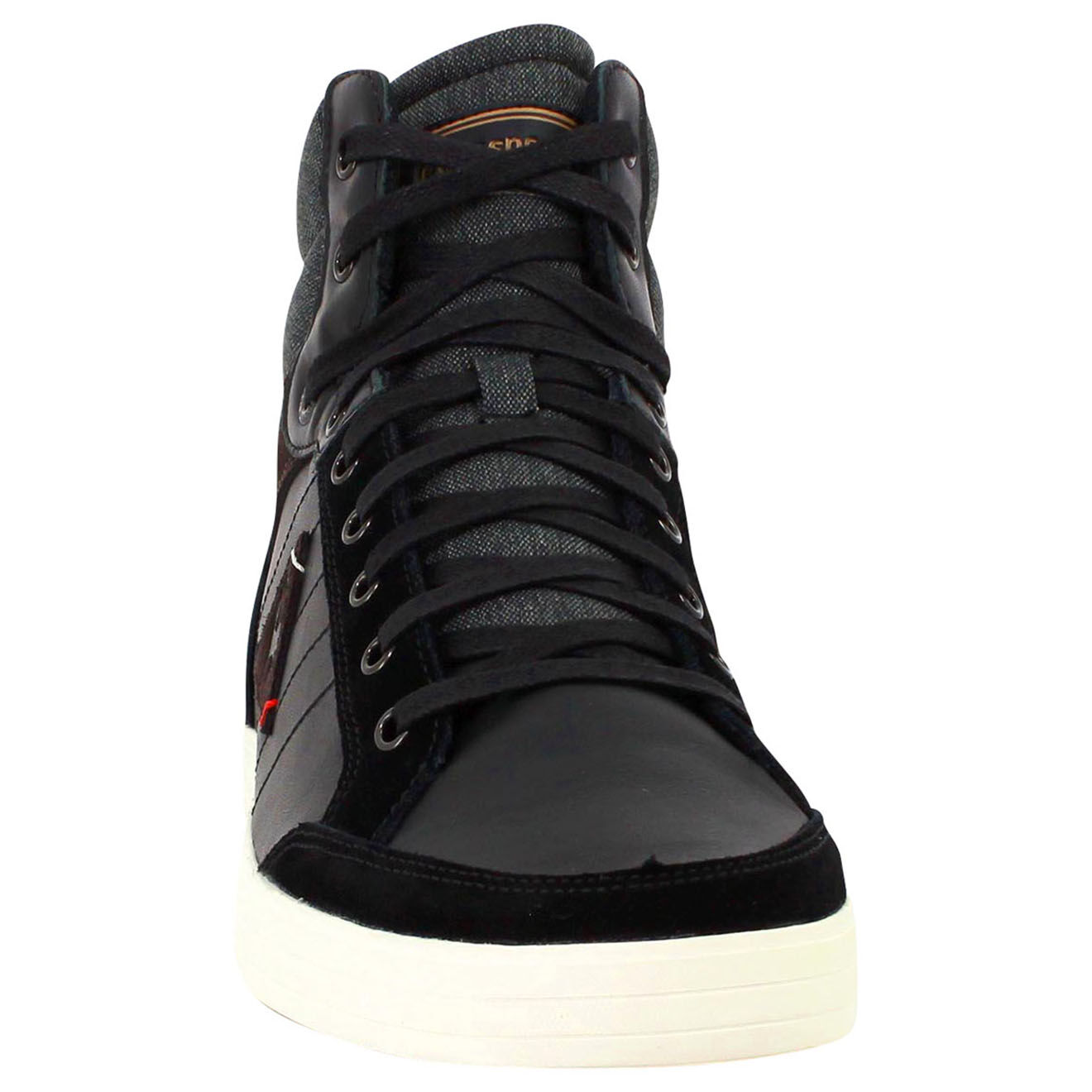 Le Coq Sportif Baskets  en Velours de Cuir & Textile Portalet noir/gris
