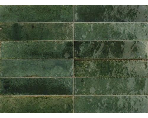 Wandtegel Marazzi Lume Groen 6 x 24 cm