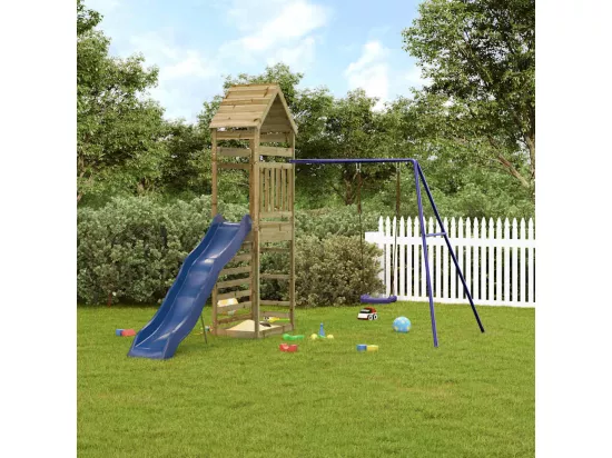 Aire de jeux d'extérieur bois de pin imprégné