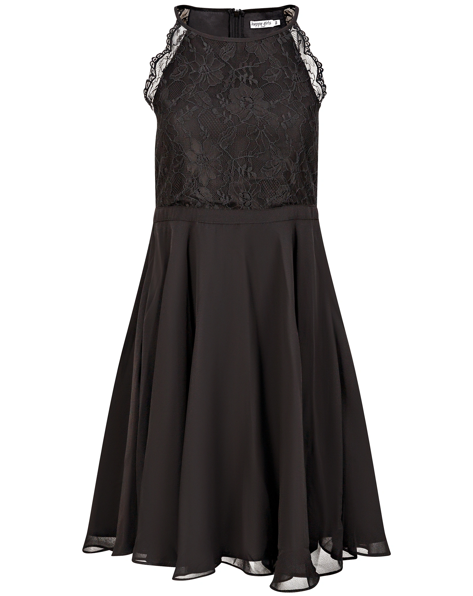 Kleid BLACK FLOWER ärmellos in black