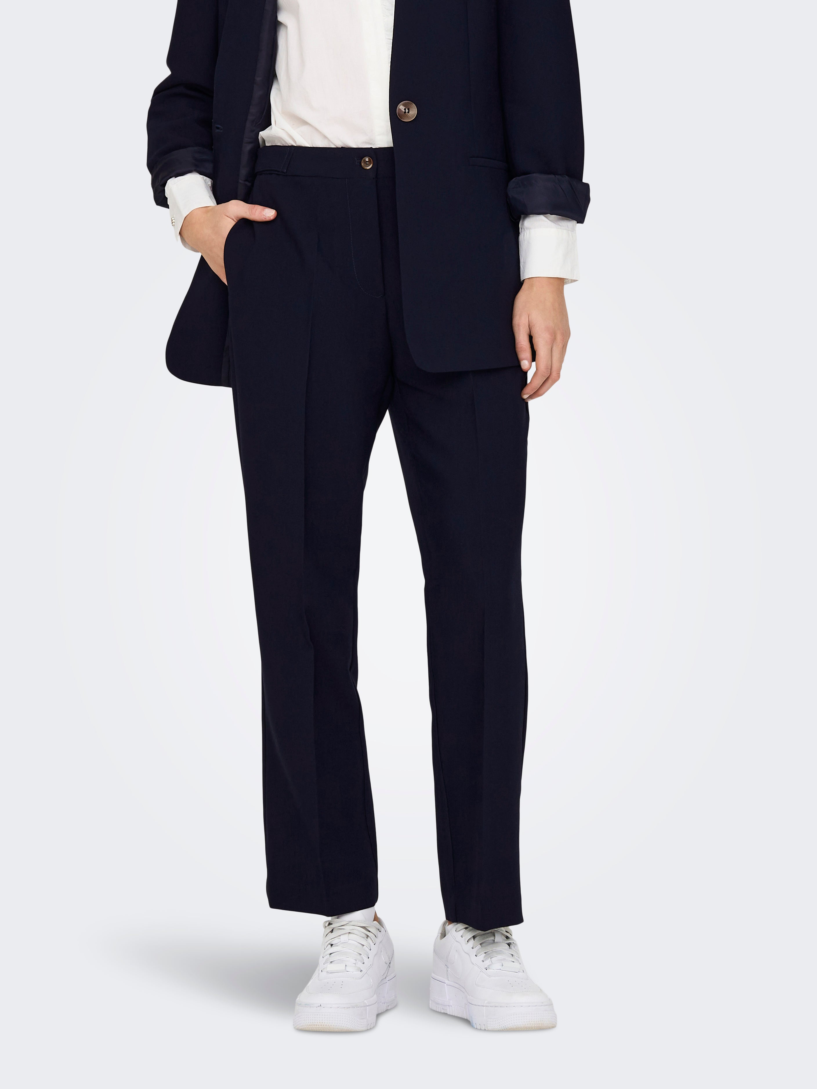 ONLMILIAN Hohe Taille Normal geschnitten Chino Hose Night Sky