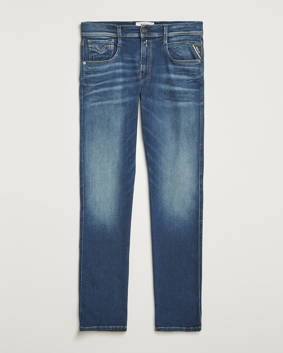 Replay Anbass Hyperflex Dust Jeans Dark Blue