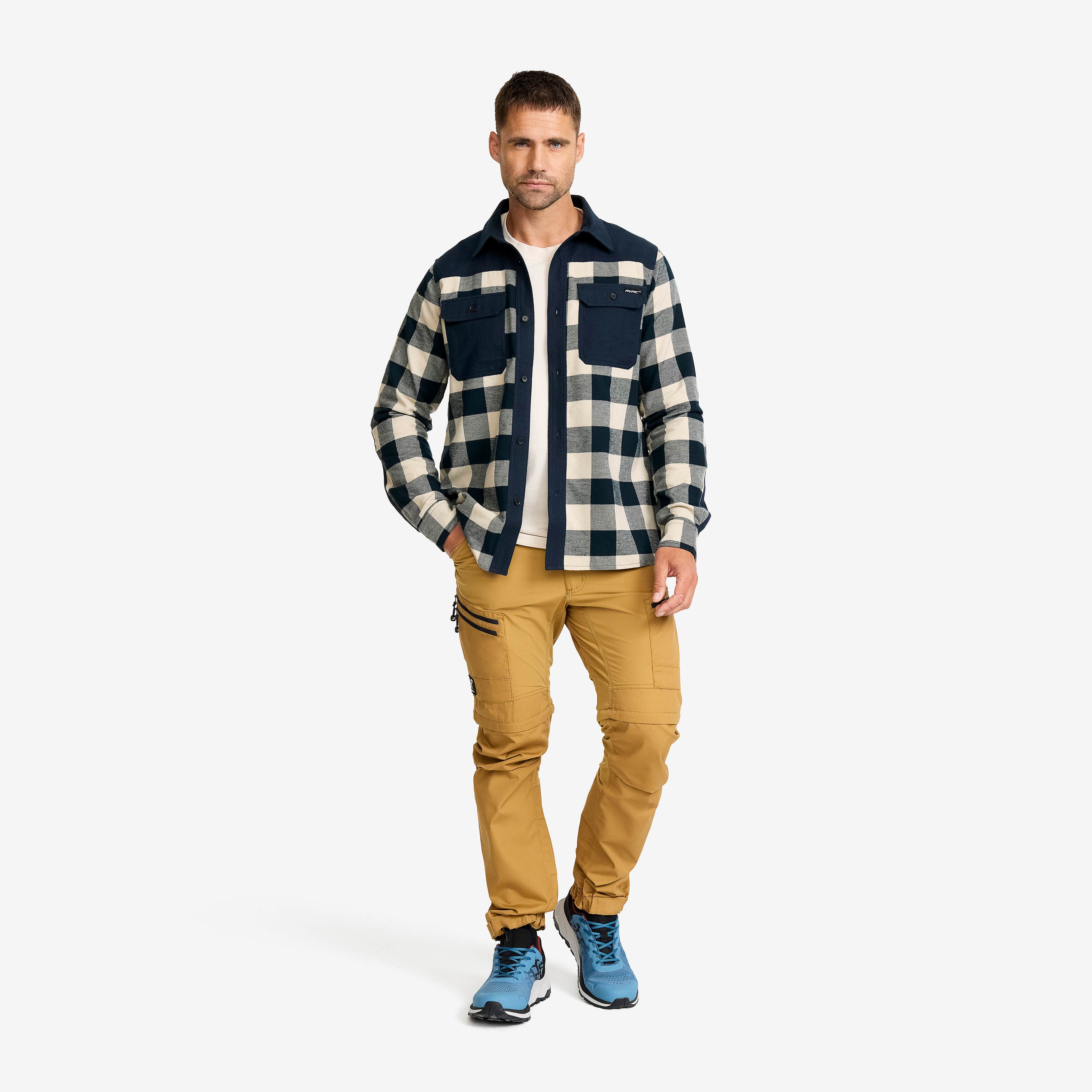 Campfire Shirt Herre Blueberry/Peyote