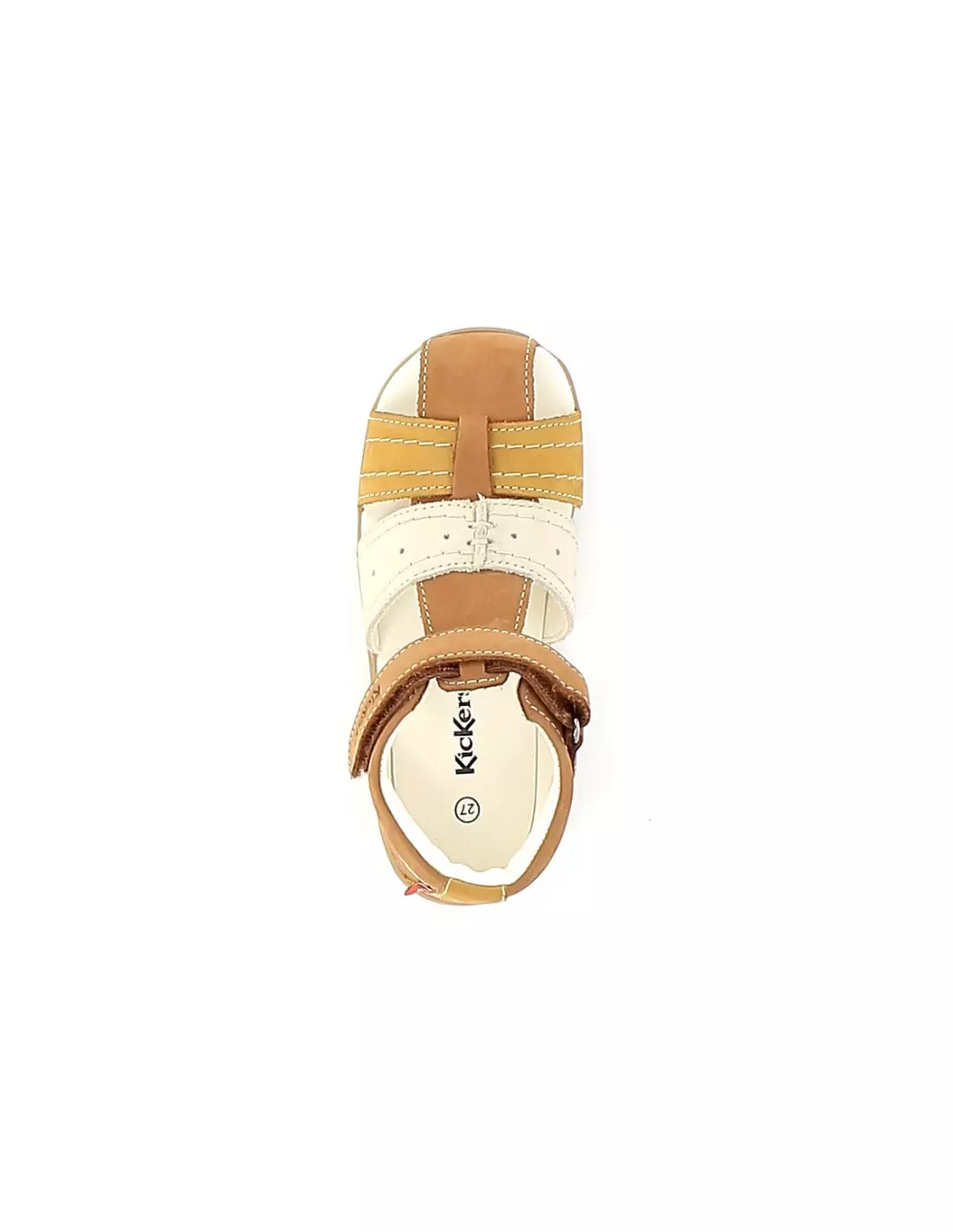 KICKERS BIGBAZAR - Sandales & nu-pieds Cameljauneblanc
